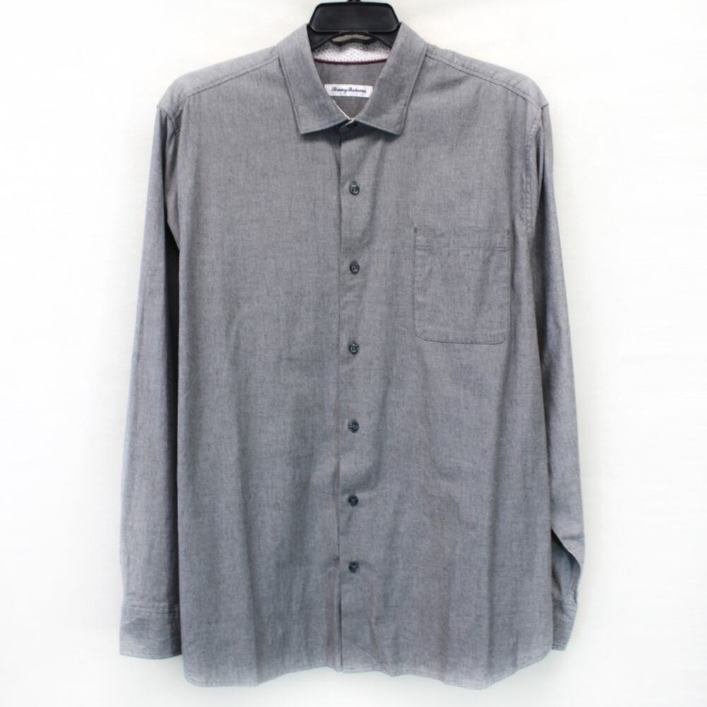 Tommy Bahama cotton spandex button down shirt XL